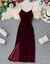 ColourPopUp Divine Wine Velvet Dress