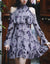 ColourPopUp Blue Berry Printed A-Line Dress