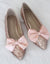 ColourPopUp Shimmer Pink Bow Flats