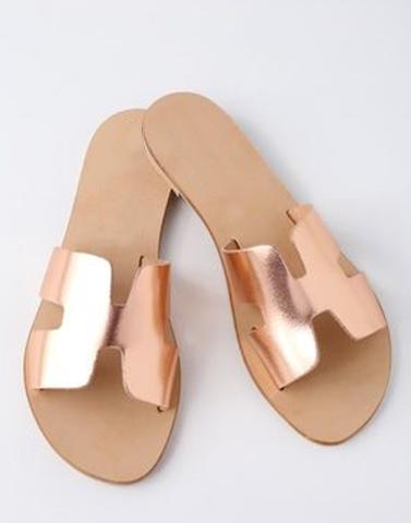 ColourPopUp Bedazzled Rose Gold Flats