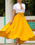 ColourPopUpTwirl In Bae Yellow Skirt