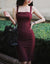 ColourPopUp Solid Wine Bodycon Bae Dress